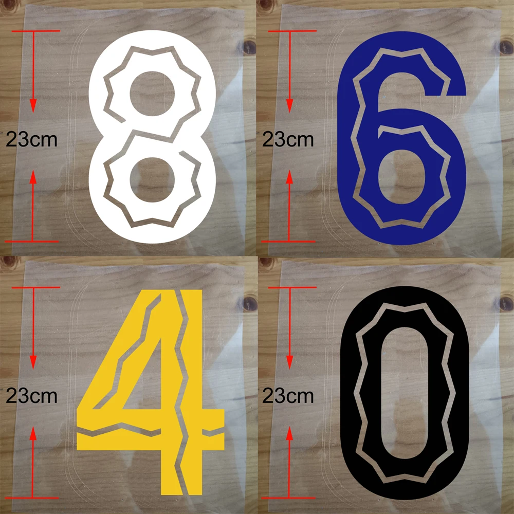 Customize Any Name Number Printing Soccer Patch Custom, patch DIY stripes appliques Basketball Number Thermal Transfer Printing