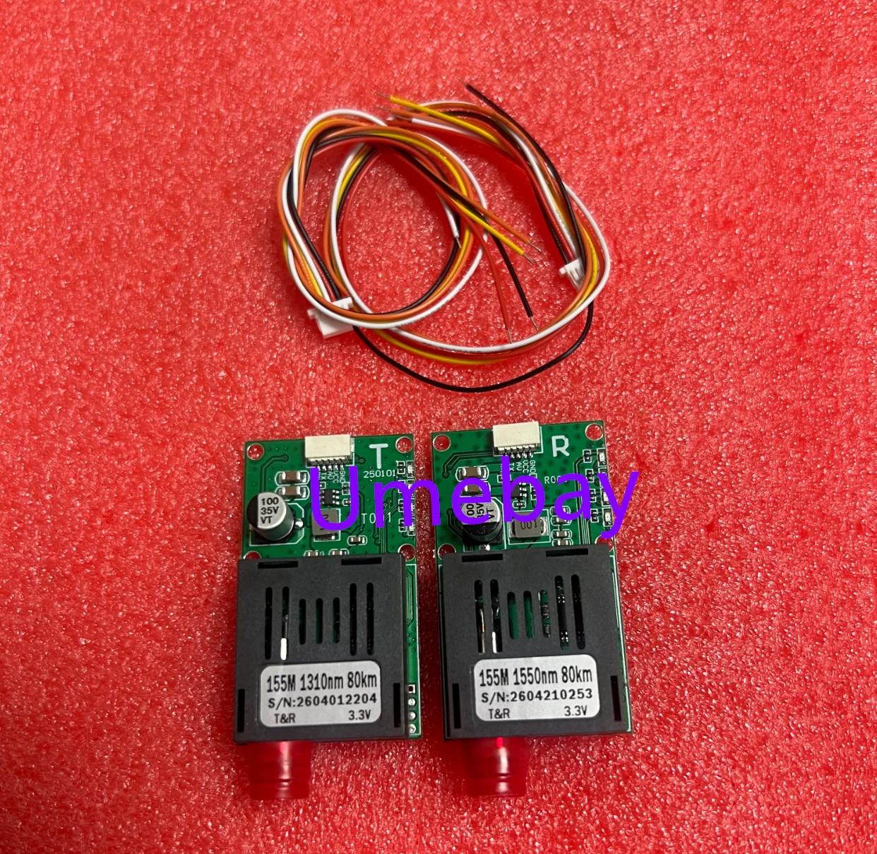 1 piece, integrated circuit, optical transceiver module, sky ground end 1 channel video to fiber optic 20KM/40/60/80 kilometers