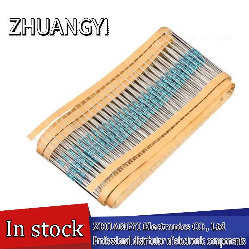 100 sztuk 1/4W maszyna do cięcia metalu z rezystor z folii 1R ~ 1M 100R 220R 330R 1K 1.5K 2.2K 3.3K 4.7K 10K 22K 47K 100K 100 220 330 1K5 2K2 3K3
