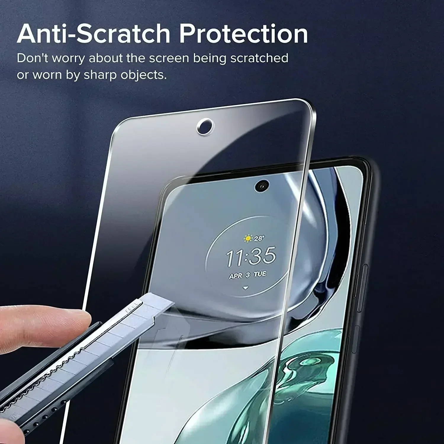 2/4Pcs Tempered Glass For Motorola Moto G72 Screen Protector Glass Film