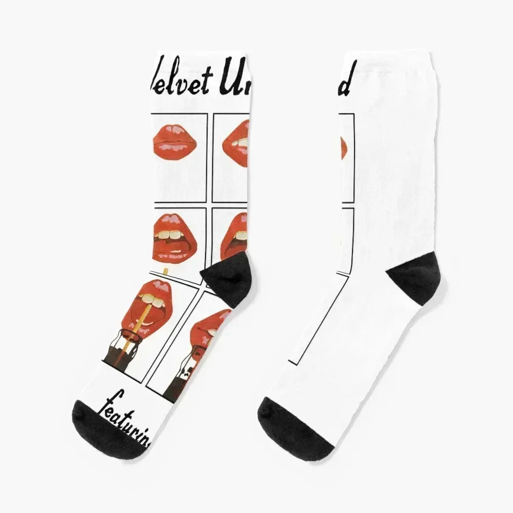 

The Velvet Underground Rock Band, Velvet Underground Featuring Nico Socks Christmas floral anime hiphop Male Socks Women's