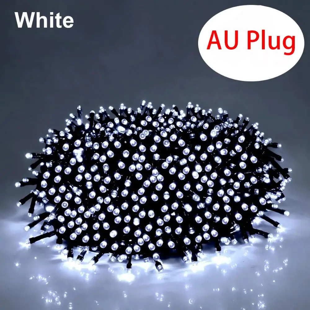 

1Pcs 13M 100LED LED String Light Fairy Garland IP65 Waterproof Christmas Decor Light 24V Warm White White Multicolor