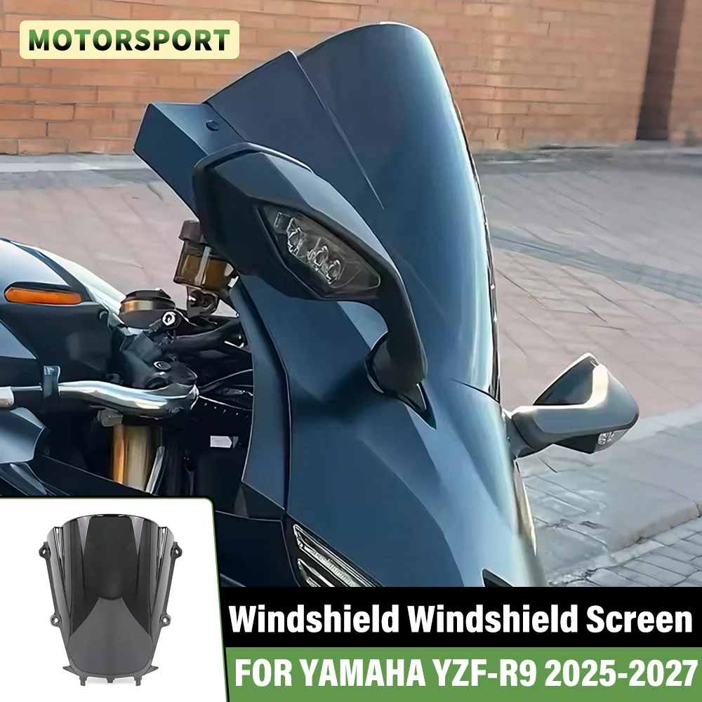 FOR YAMAHA YZF-R9 YZF R9 YZFR9 2025 2026 2027 Screen Double Bubble Motorcycle Accessories Windscreen Windshield Screen Protector
