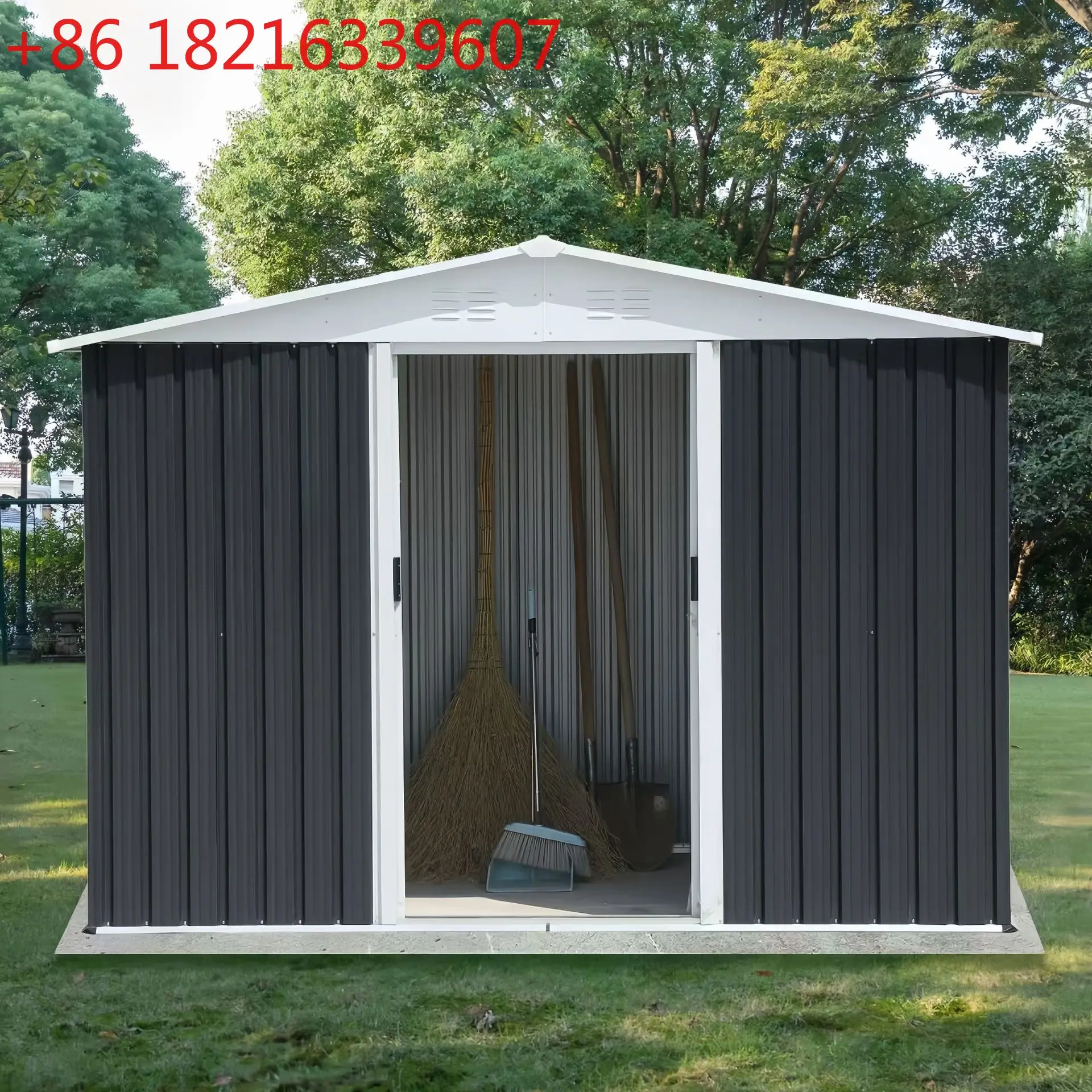 

Outdoor tool house Movable storage room Courtyard garden Tin house Simple utility house