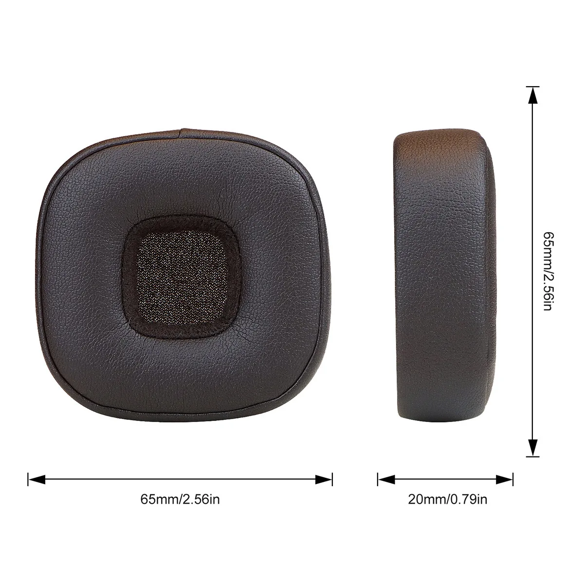 

BAOMAND Protein Leather Earpads Cushions For MARSHALL major5 Headphones, Replacement Ear Pads Headset，11.7