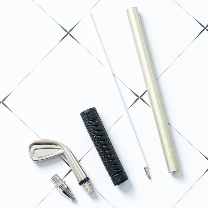 ゴルフボールペンセットミニデスクトップクリエイティブギフトおかしいスポーツ人間工学に基づいたペンドロップシップ