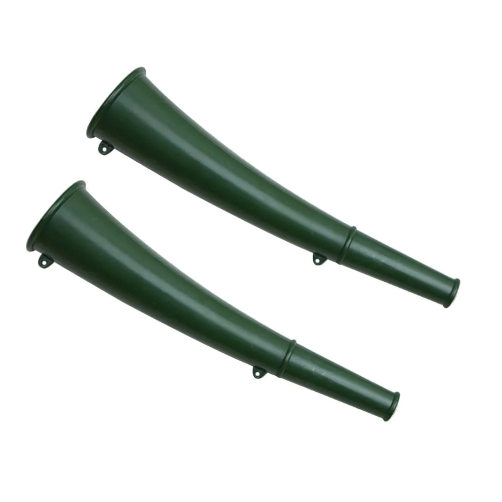 

2 Pcs Signal Trumpet Camping Horn Football Copper Handheld Boat Sports Warning Iron Green Outdoor