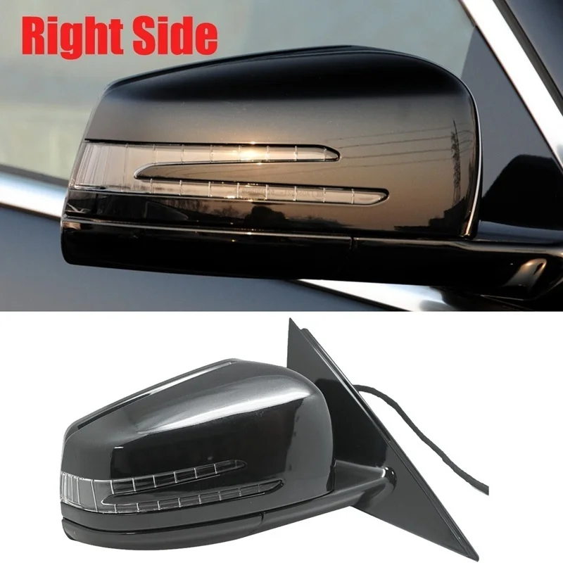 Auto Side Door Power Rear View Mirror Assembly Black  For 2007-2013 Mercedes Benz W221 S-Class S300 S350 S400 S63