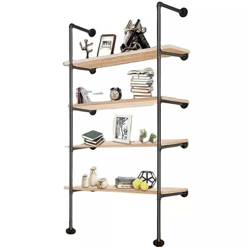 5tier-70-tall12-deep-industrial-vintage-retro-wall-mount-iron-pipe-shelf-diy-open-bookshelf-storage-for-office-room-kitchen