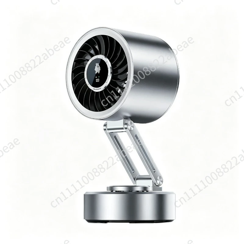 2026 new all-metal desktop small fan circulating fan silent home office usb rechargeable
