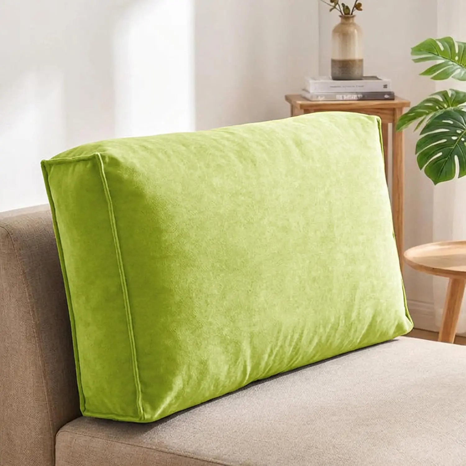 Sofa Back Cushion Lumbar Support Pillow for Couch & Bed Reading Waist Support Throw Pillow for Sofa Bay Window Bedside Comfort