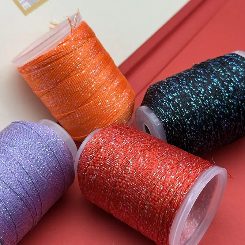 Starlight Starry Sky Strand 6 Strands,Hand-woven Bracelet Rope,Plus Magic Gold Sprinkling Silver Braided Rope Winding