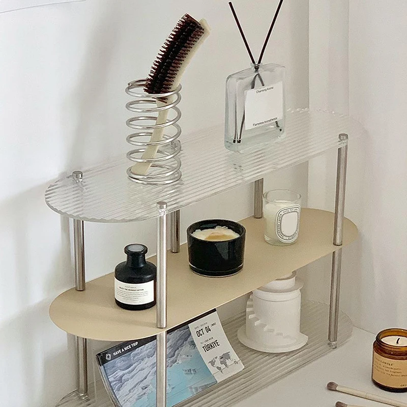 Stainless Steel Toothbrush Holder Makeup Brush Storage Rack Vase Pen Holder Home Desktop Decoration Ornaments