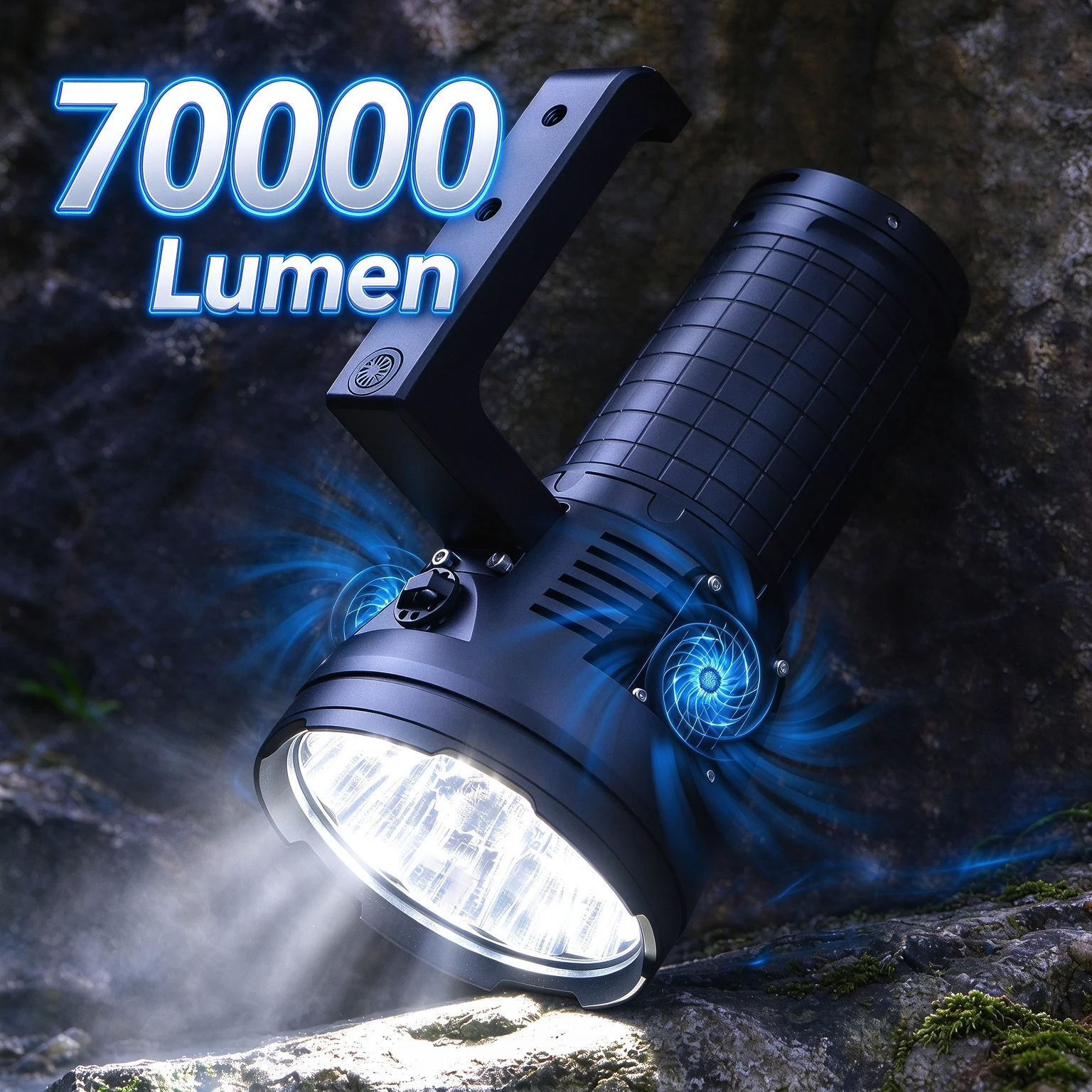 12*XHP70.2 LED High Power Flashlight 70000 Lumens Ultra Bright Torch USB Rechargeable Portable Hand Lantern Outdoor Searchlight