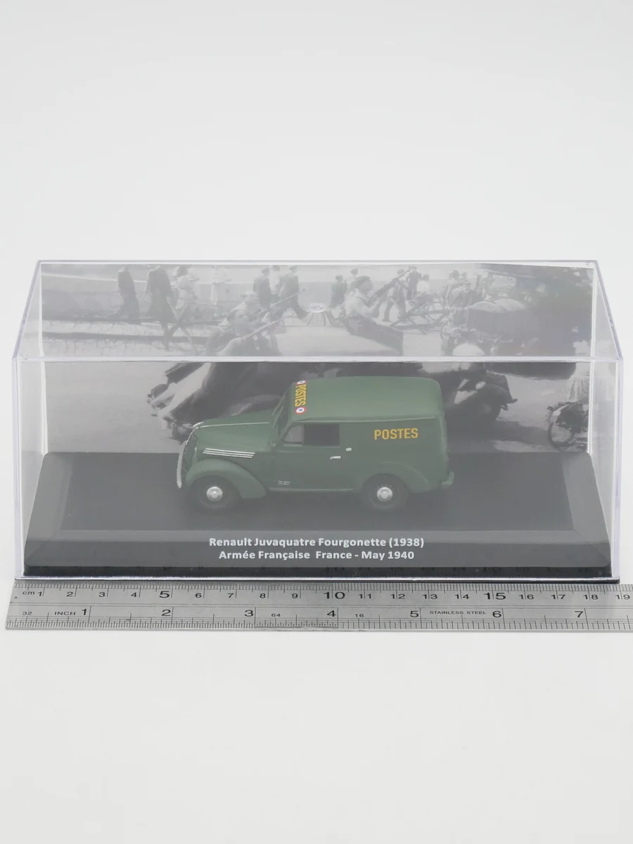 

Diecast Ixo 1:43 Scale Renault Juvaquatre Fourgonette French Military Car Model Alloy Car Model Collectible Toy Gift Souvenir