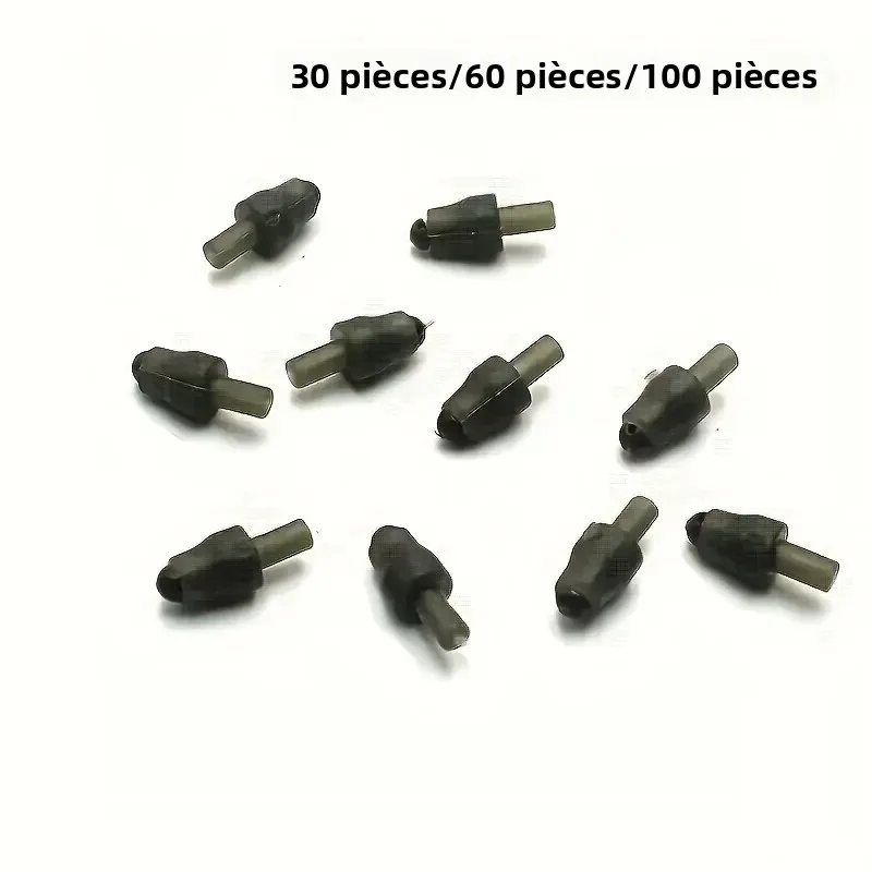 30/60/100 pièces Connecteurs de pêche à changement rapide pour montages d'appâts et mangeoires, Perles de changement rapide
