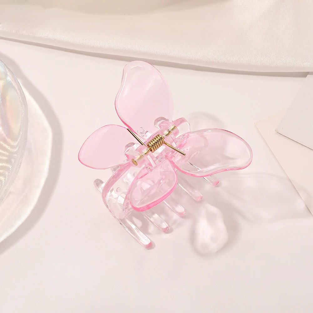 Frauen Kleine Schmetterling Haar Klaue Acryl Klaue Clip Mädchen Süße Haarnadel Krabben Haar Clips Chic Haar Clip Mode Haar Zubehör – Detail 13