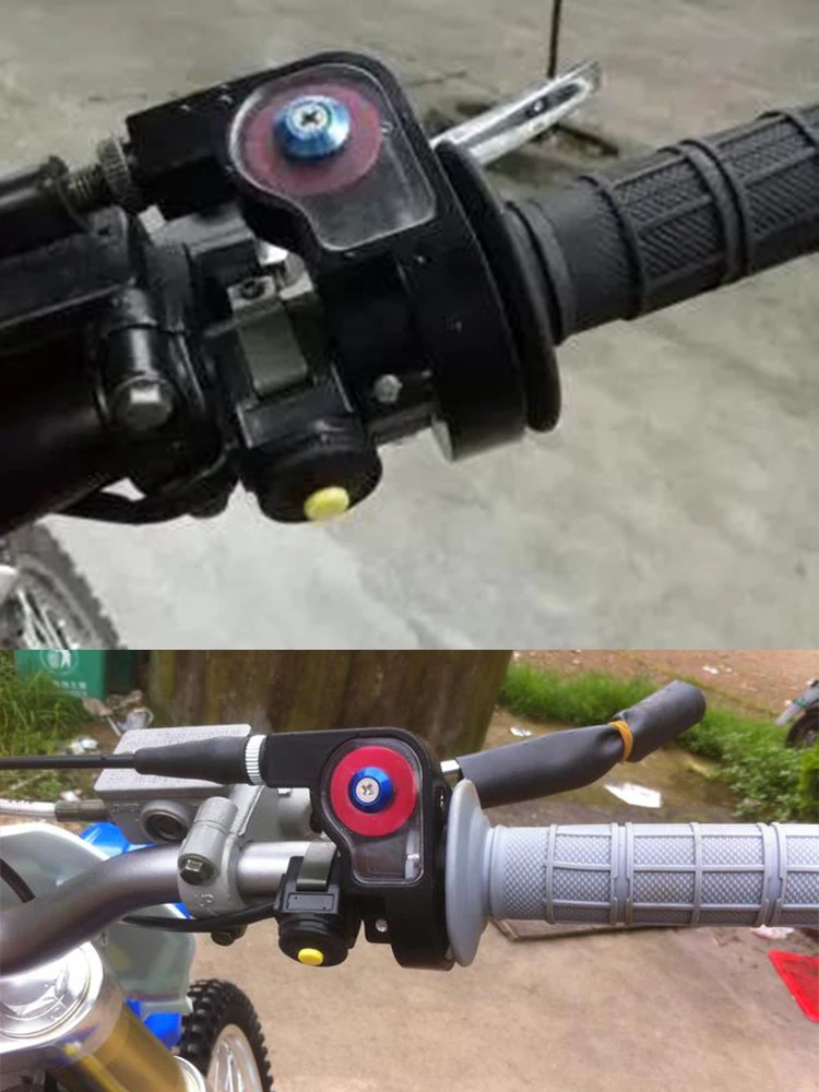AliExpress NONE 7/8" 22mm Motorcycle Quick Twist Gas Throttle Handle Grips 1300mm Adjustable Throttle Cable for Dirt Pit Bike Motocross ATV Quad