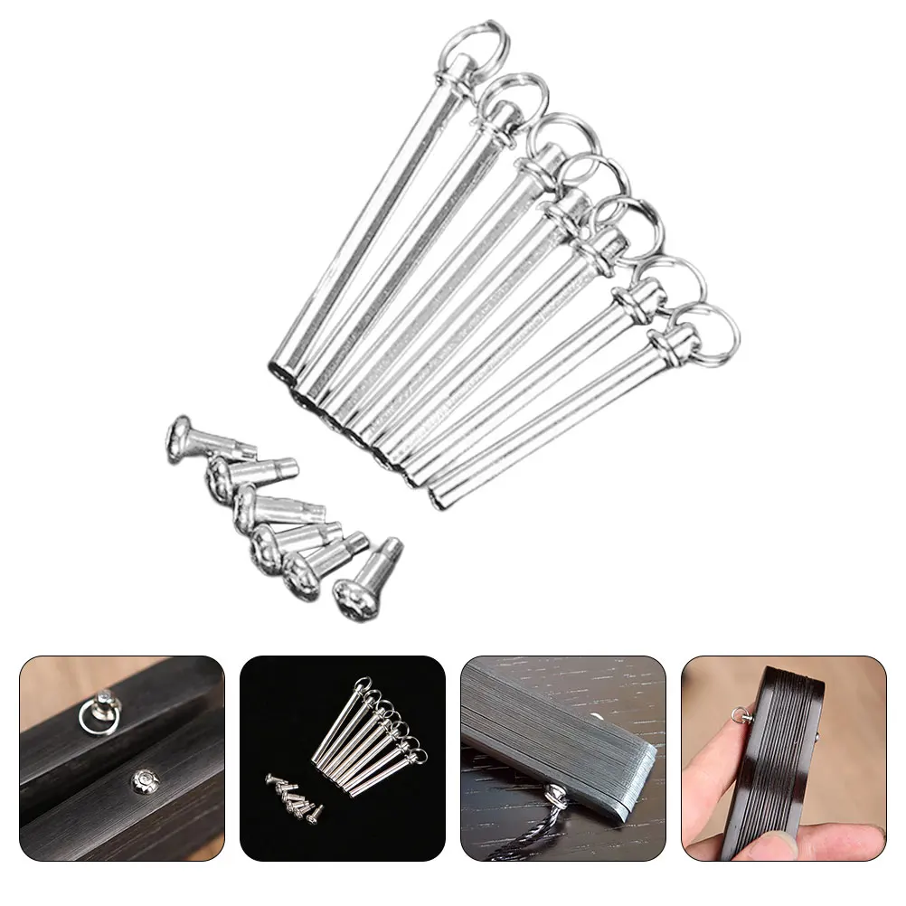 7 Sets Fan Nail Accessories Hand Repairing Kit Folding Shaft Pin Replacement Stainless Steel Rivet