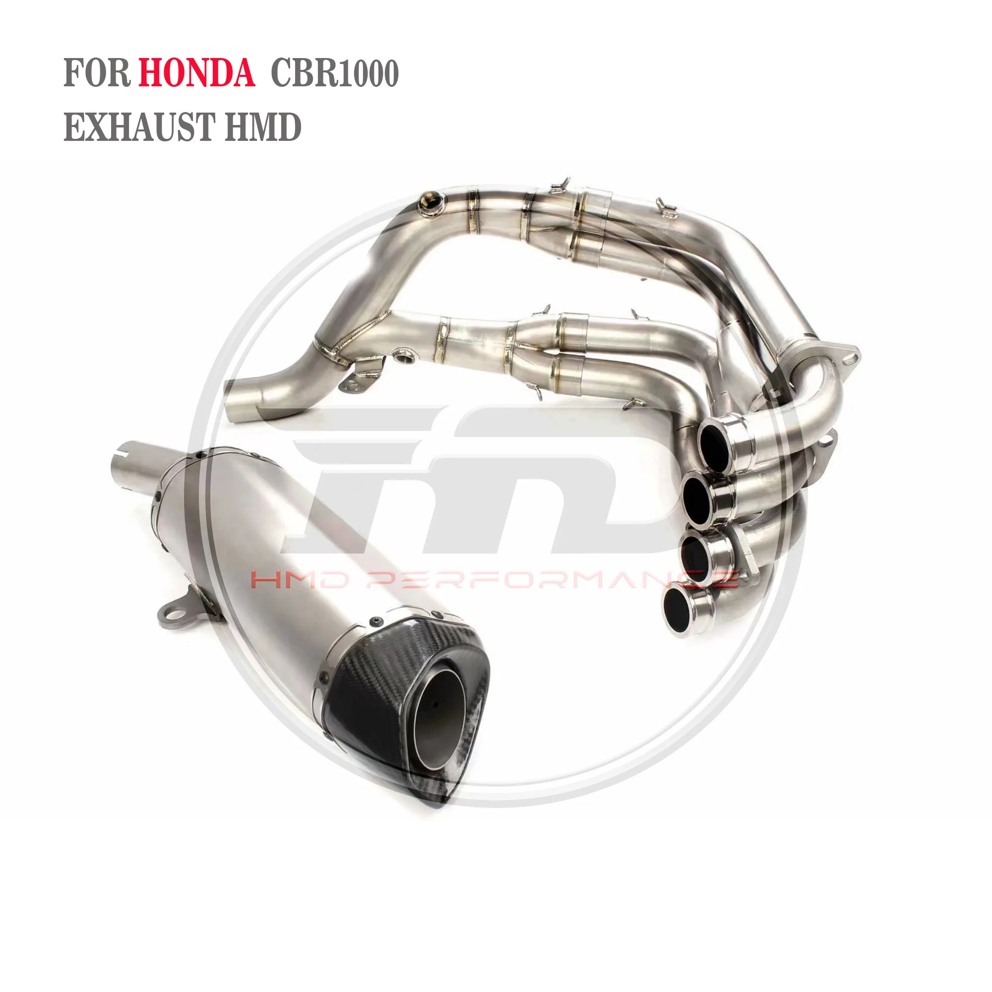 HMD Titanium Motorcycle Exhaust System Performance Catback For Honda CBR1000RR Racing Muffler