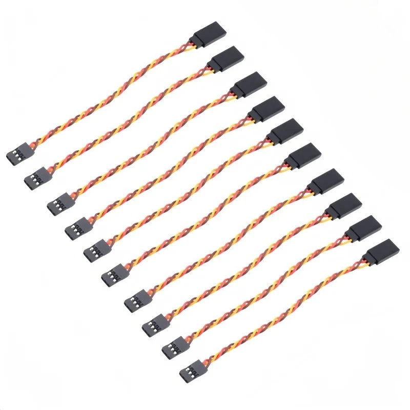 10pcs 10/15/20/30/50/100cm 30 Core Futaba JR Servo Cable Model Aircraft Servo Extension Cable  Anti-interference Servo Cable