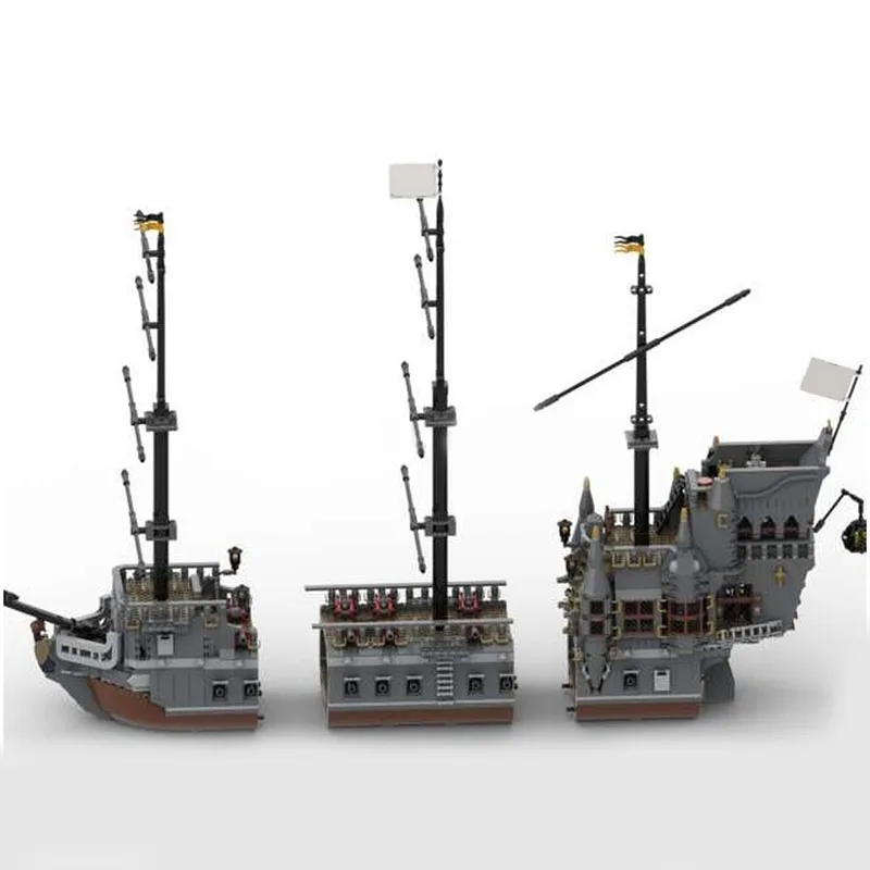 3517 piezas, exquisito barco pirata, bloques de construcción, modelo de ladrillos, juguete de ensamblaje de exhibición para niños y adultos, regalo sorpresa de cumpleaños