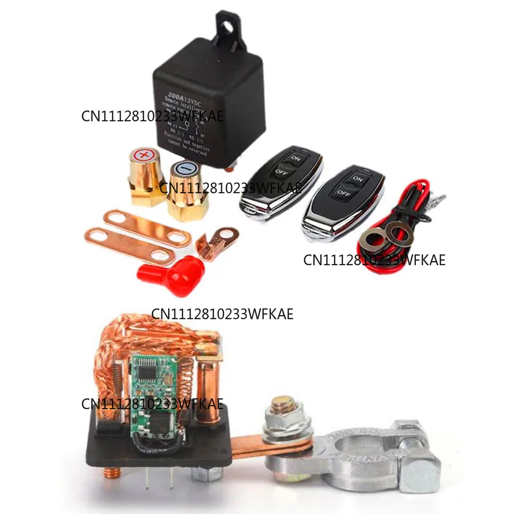 12V car relay 24v200A remote dual wireless remote control power-off switch battery isolator