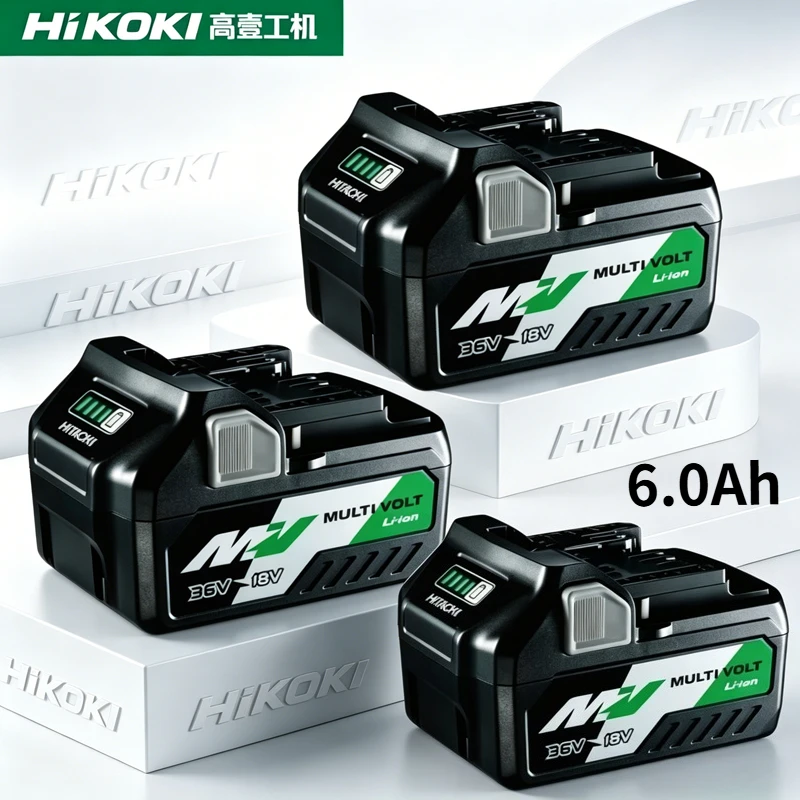 Original BSL36A18 MultiVolt 18V 6.0Ah/36V 3.0Ah Li-ion Rechargeable Battery for Hikoki Hitachi Metabo HPT Slide-type Power Tool