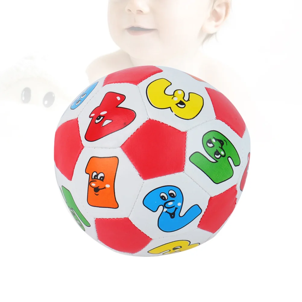Baby Kids Number Balls Early Educational Toys PU Mini Sports Balls Random Color