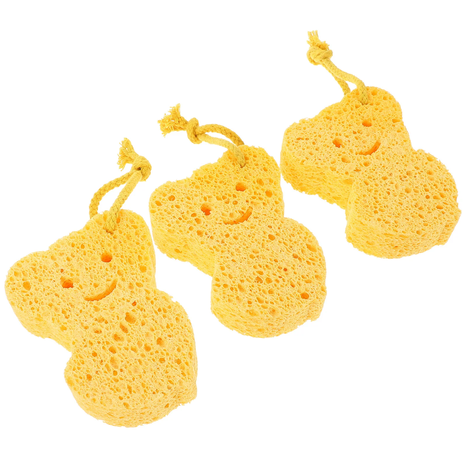 

3 шт. губка для ванны из натурального волокна, губка для душа для ухода за кожей с сильным водопоглощением, создание богатой пены