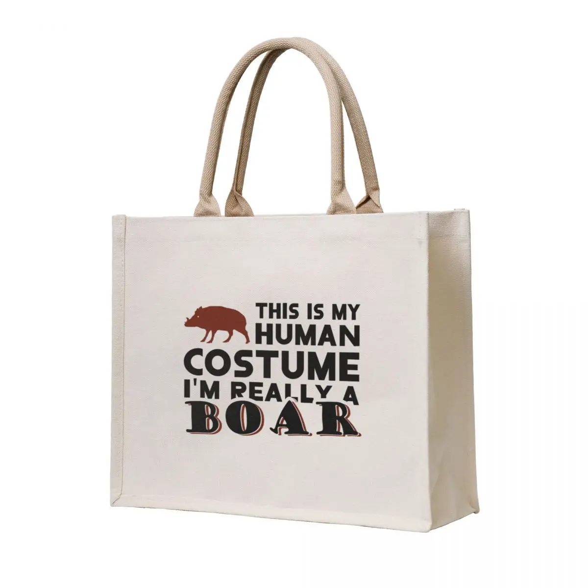

Wild boar costume animal fan gift saying hunting Tote Bag custom tote bag sacs de shopping reusable grocery bags