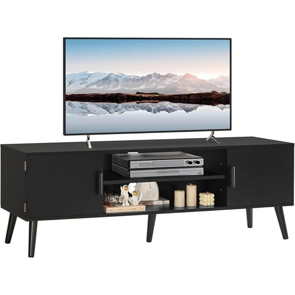 

TV Stand for 70 inch ,Large Console,Entertainment Center with Adjustable Shelf and 2 Cabinets