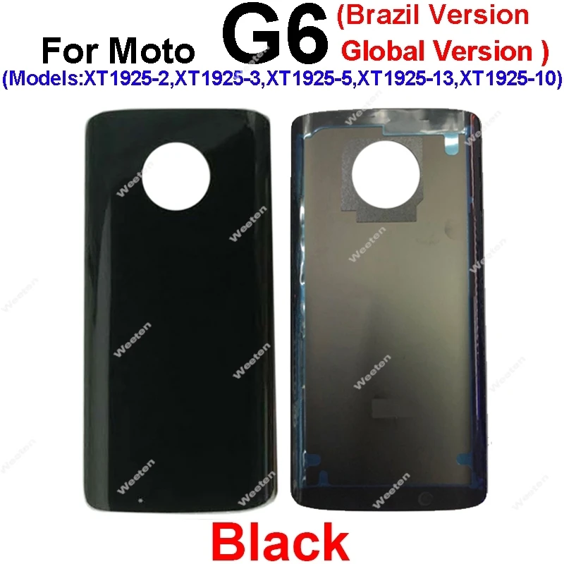 Rear Battery Cover Case For Motorola Moto G6 G6 Play G6 Plus Back Battery Door Housing Cover Replacement Parts