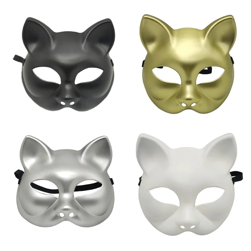 

Halloween Mask Cats Mask Carnival Mask Masquerade Mask Half Face Mask Animal Mask Dress Up Mask for Woman Man Children