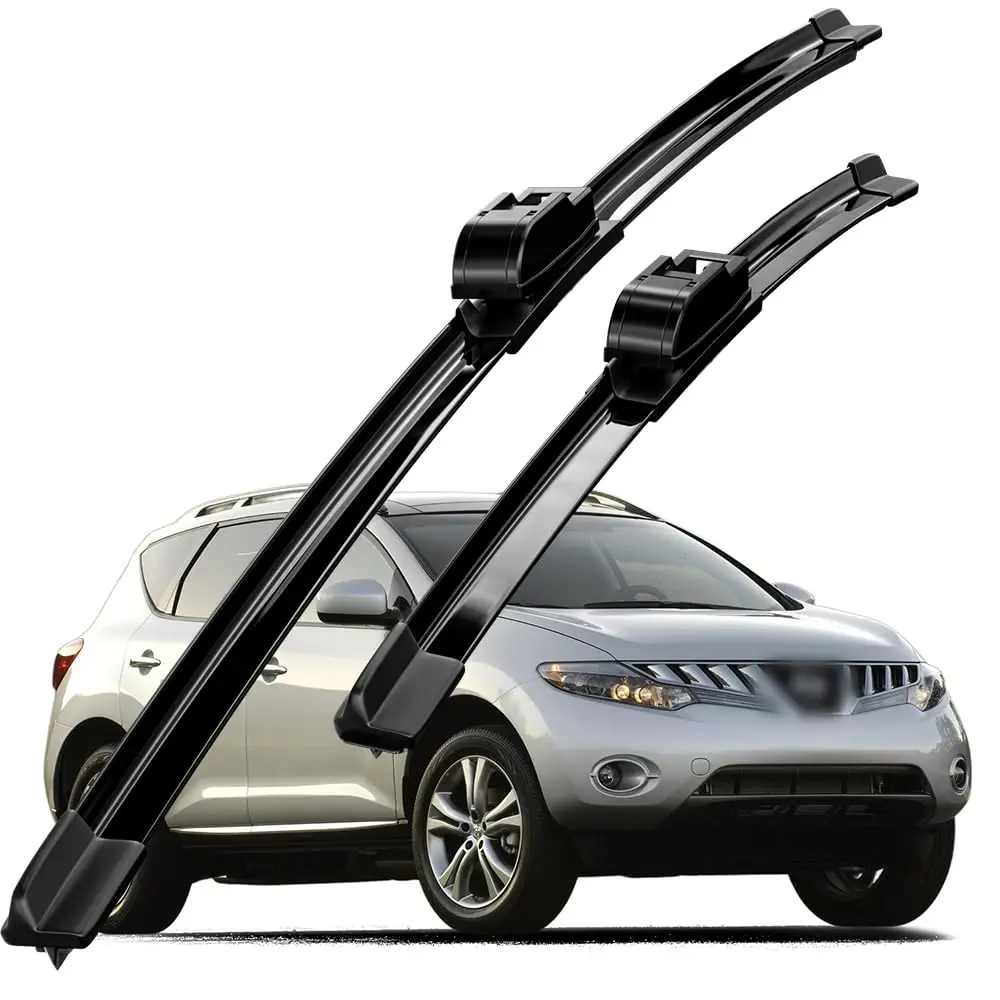 

All-Season Front Windshield Wiper Blades Set Of 2 For 2009–2024 Models, Driver And Passenger Side, Water Repellent OEM-Style