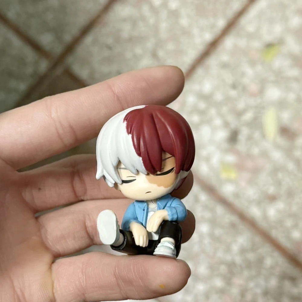 MHA 애니메이션 피규어 todorki Shouto Uraraka Ochako 미니 액션 피규어 Q 버전 인형 PVC 모델 장난감 컬렉션 동상 어린이 선물