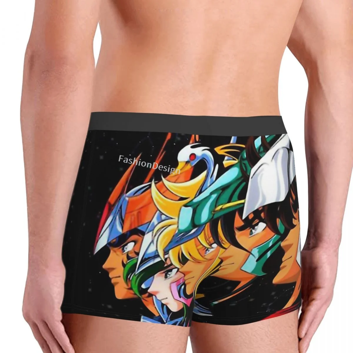 Saint Seiya Knights of the Zodiac Cosmo Athena Anime LOS CABALLEROS DEL ZODIACO Underpants Homme Panties Man Shorts Boxer Briefs