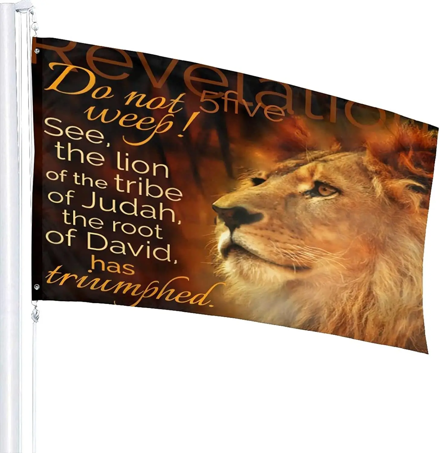 Lion 3x5 Feet Flag -Uv Fade Resistant Flag for Outdoor House Porch Welcome Holiday Decoration Garden Flag