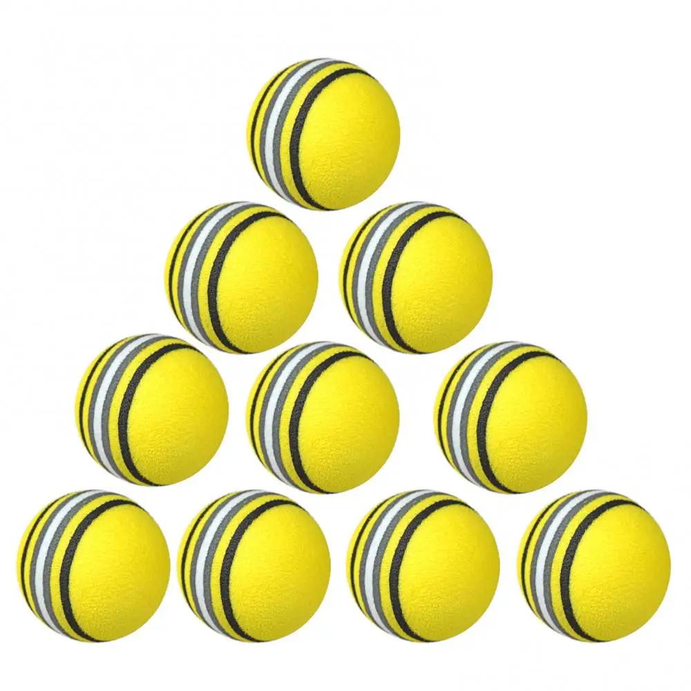 Training 10Pcs EVA Golf Ball Accessory Soft Colorful Indoor Exercise Sport Tool Accessory