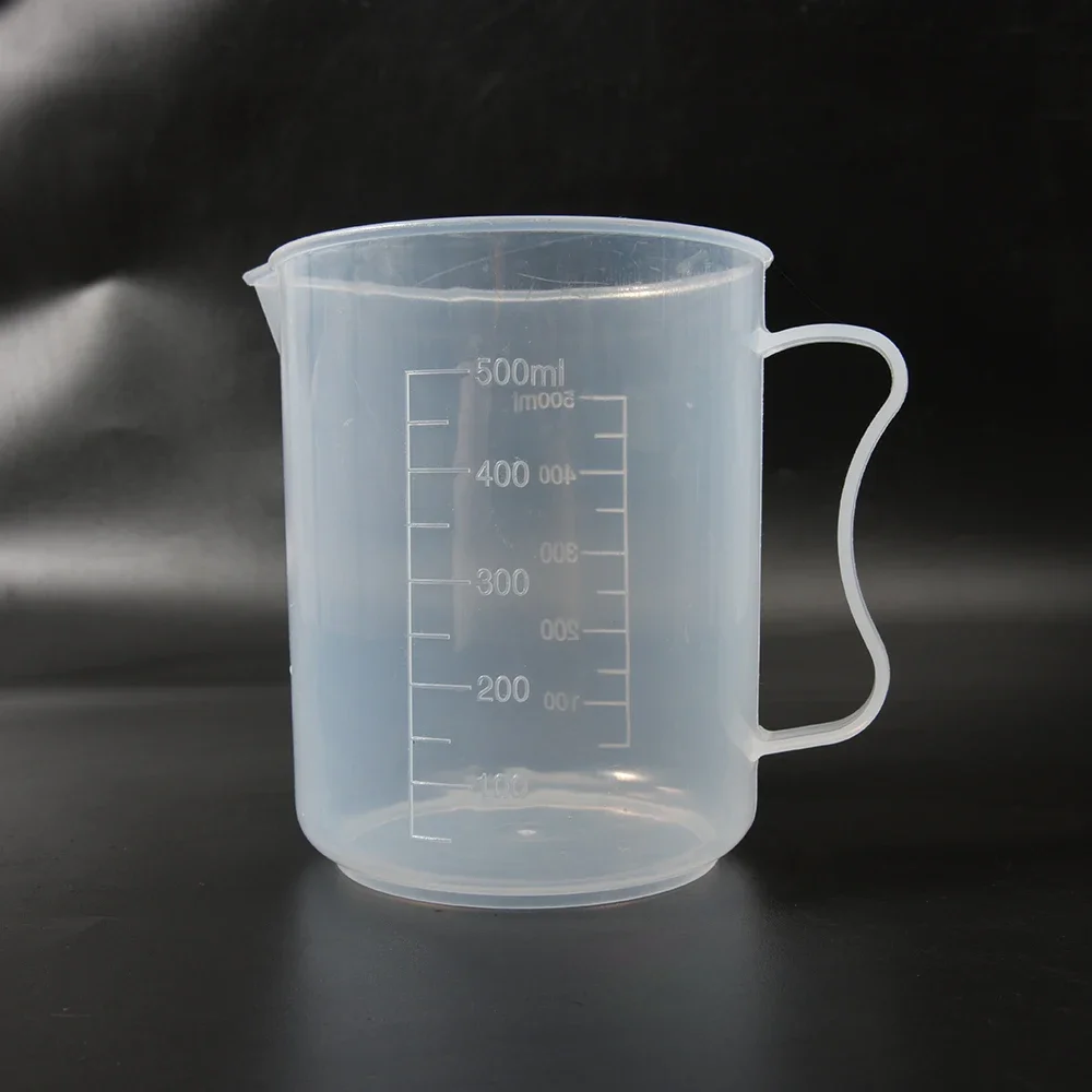 500ml  Premium Clear Plastic Graduated Measuring Cup Pour Spout Kitchen Cooking Silicone Measuring Cup