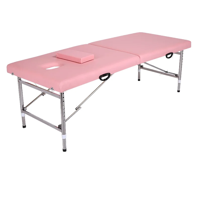 High Quality Modern Adjustable Stainless Steel Multi-functional Spa Beauty Salon Lash Facial Massage Table Portable Hotel School