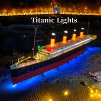 LED Light Set For Creative 10294 Titanic Royal Cruise Boat Classic Movie Ship Model Collectible Figures Bricks(Only the light)