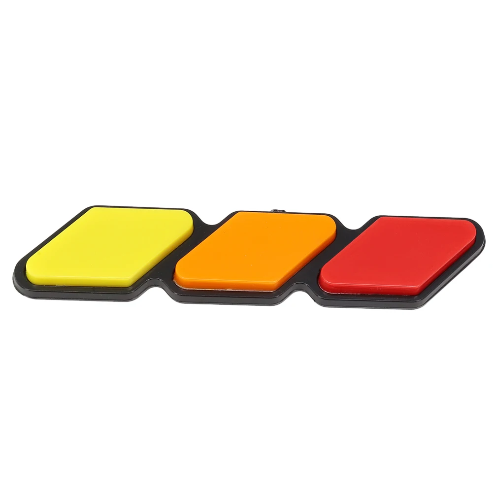 Tri-Color 3 Grille Badge Emblem For Toyota For Tacoma For 4Runner For Tundra Decorative Strip Of Air Inlet Grille