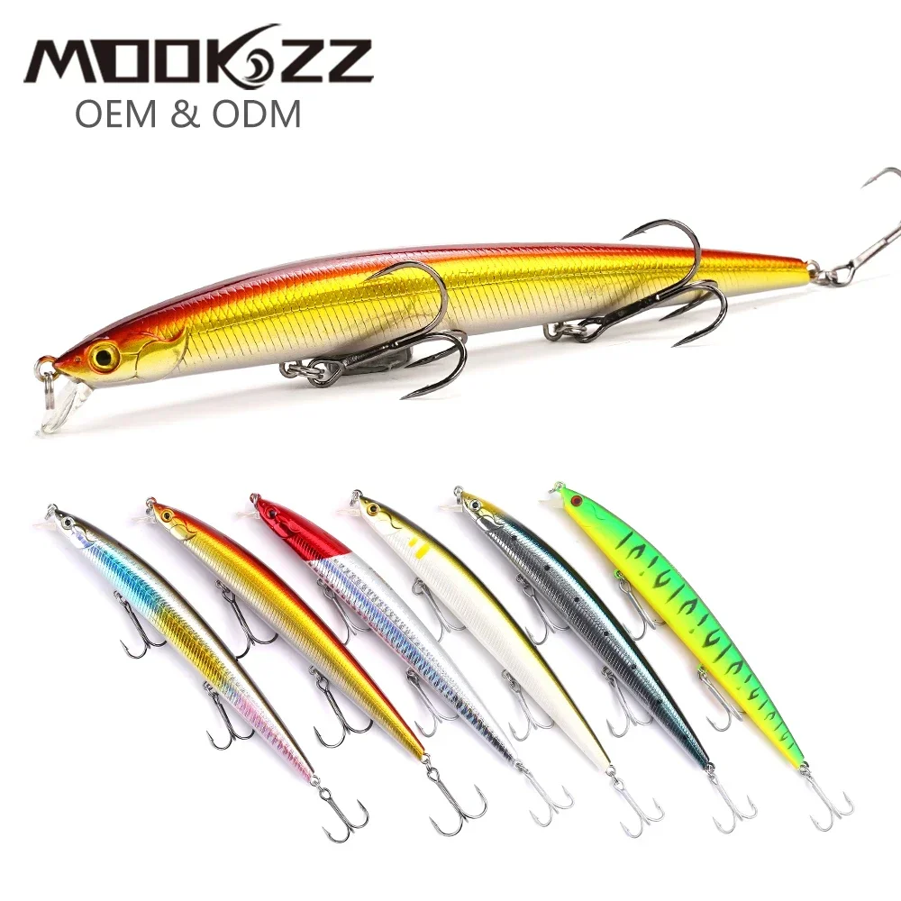 

125/140mm 15/ 23g MOOKZZ Top Hard Fishing Lures Minnow Floating Baits Good Action professional Fishing Tackles Artificial