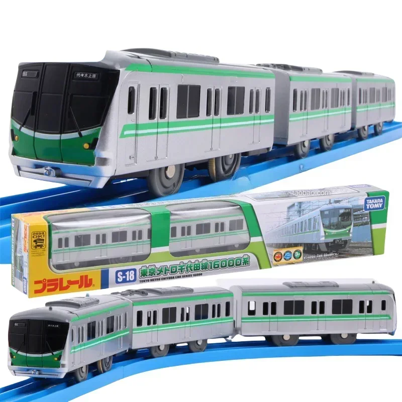 TAKARA TOMY-Modèle réduit de voiture en alliage, jouet avec musique, train électrique, train à grande vitesse, métro