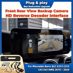 Reverse Camera Kit Special For Mercedes Benz GLC X253 C253 2019 ~ 2024 Original Screen Plug & Play Front Rear View BackUp Camera