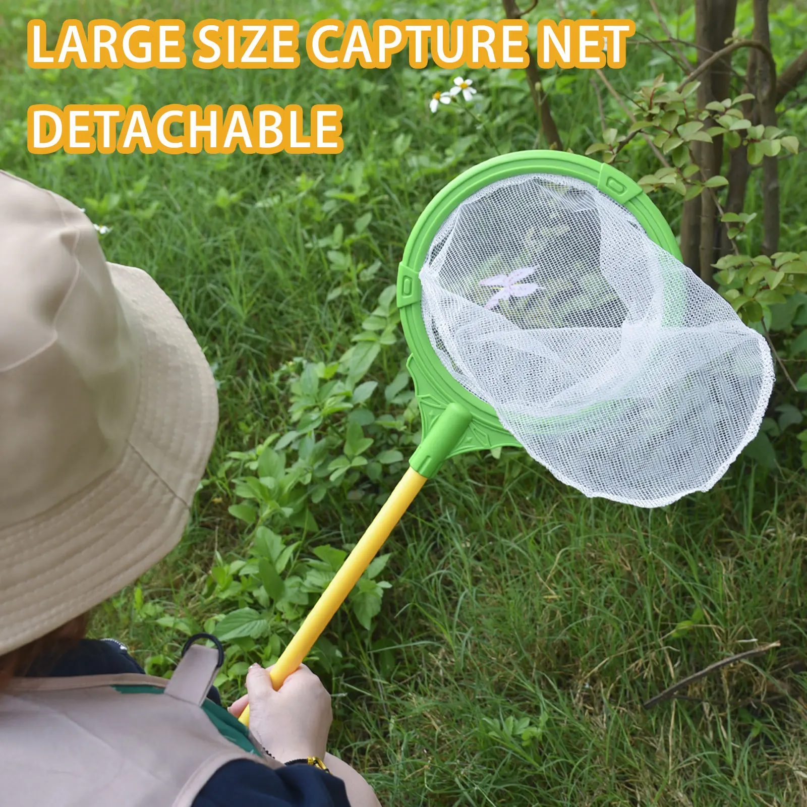 Kinder Outdoor Insekt Schmetterling Große Kann Erfassen Net Sammler Männliche Und Weibliche Abenteuer Rolle Spielen Kostüm Spielzeug