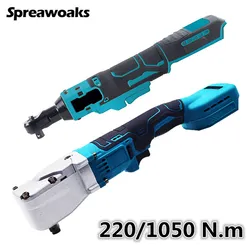 220/1050N.M Cordless Ratchet Wrench  3/8'' 1/2'' Electric Driver Removal Screw Nut Power Tools For Makita 18V Battery