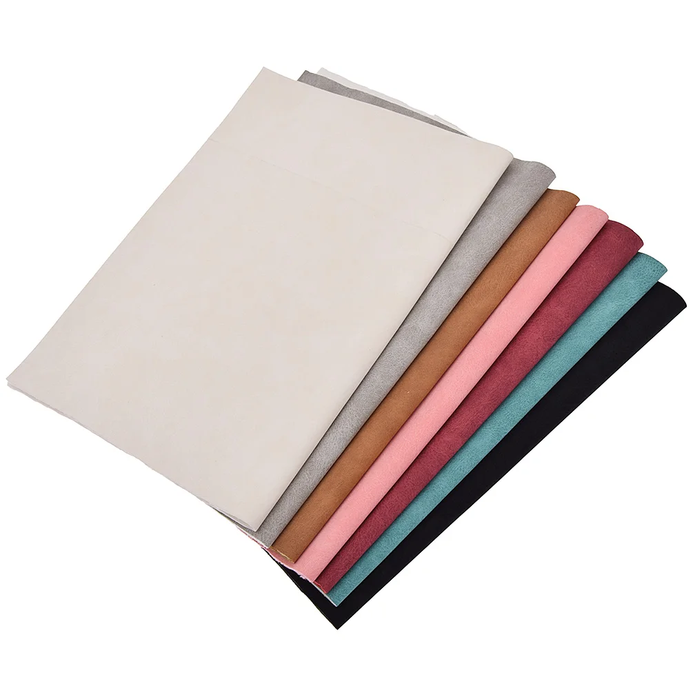 21x29cm A4 Faux Suede PU Leather Fabric For Garment Waterproof Synthetic Leather Fabric DIY Sewing Material