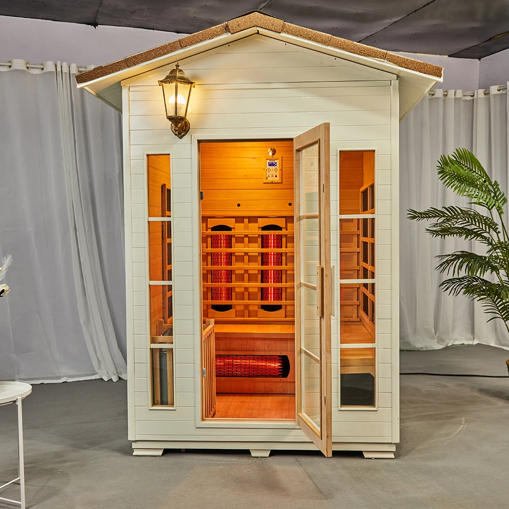 Factory Direct Sale House Sliding Door Cube Outdoor Infrared Sauna